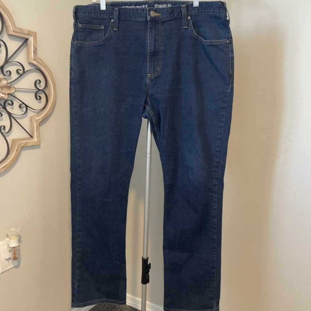 Carhartt Jeans 40x32‎ (39X31) Traditional Fit Straight Workwear Rugged Flex Blue